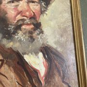 Old Oil Painting Portrait of an Old Man Signed CARDELLA