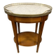 Oval bouillotte table