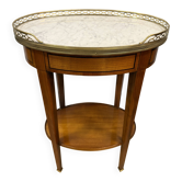 Table bouillotte de forme ovale