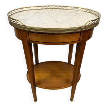 Oval bouillotte table