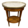 Oval bouillotte table