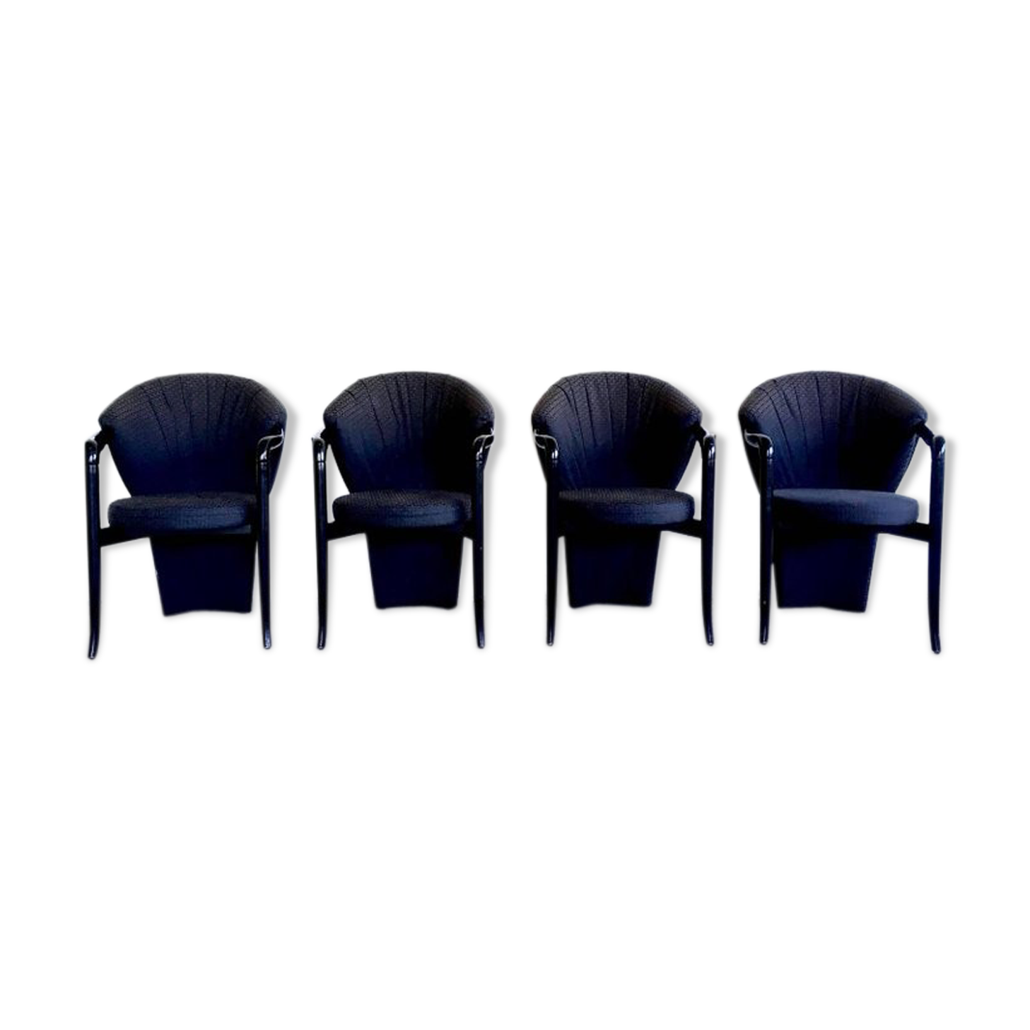 Set of 4 chairs Pietro Constantini 1980s