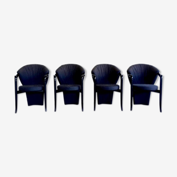 Set of 4 chairs Pietro Constantini 1980s