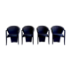 Set of 4 chairs Pietro Constantini 1980s