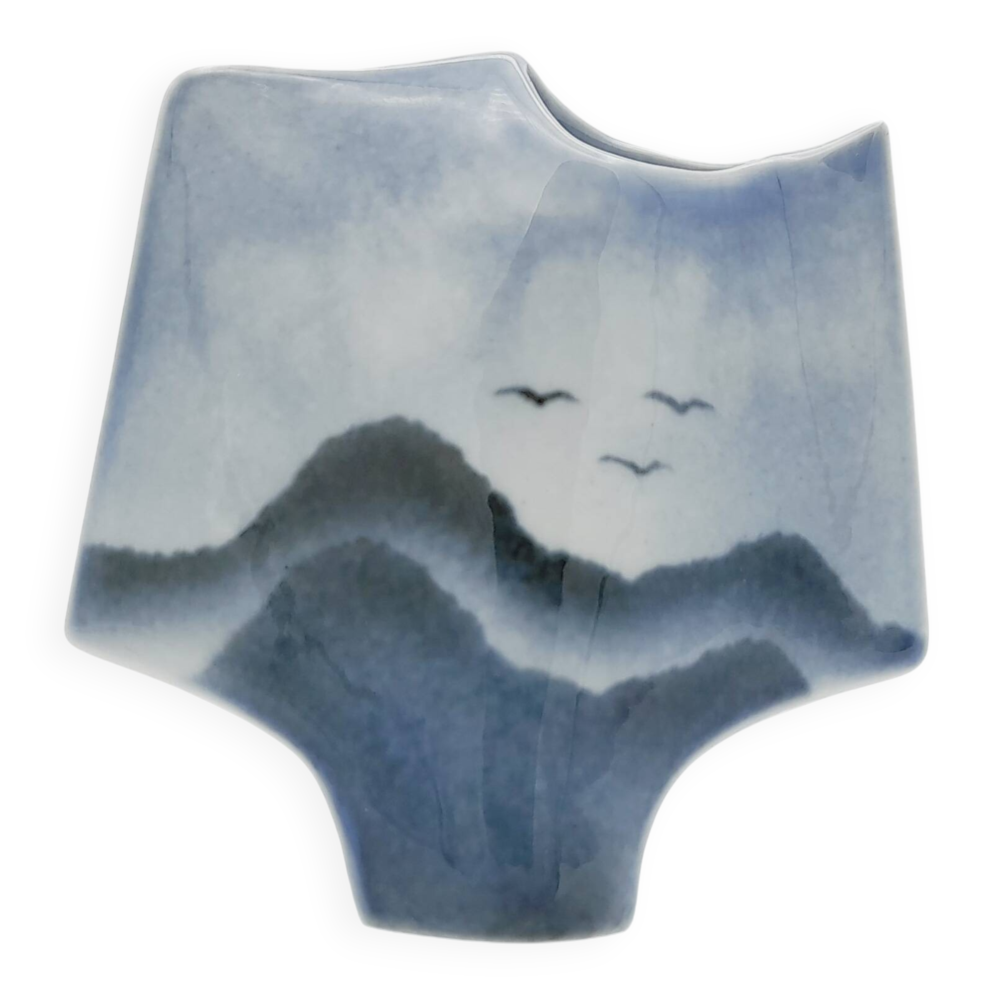 Sculptural vase by Solange Garotte and Bernard Prigent for Virebent, 1975