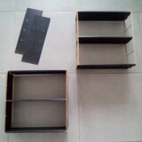 String Tomado metal wall shelves, 60s, Vintage