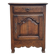 Small cupboard, jam cabinet with one door and one drawer, rustic, oak, solid wood.