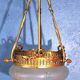 Lustre suspension bronze & verre 1900s