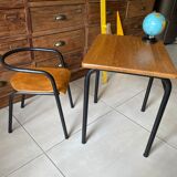 J. Hitier school desk and chair set
