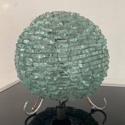 Lampe vintage boule en morceaux de verre assemblés années 70