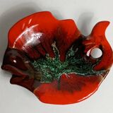 Ceramic fish bowl or pocket tray signed Vallauris, 1950s.