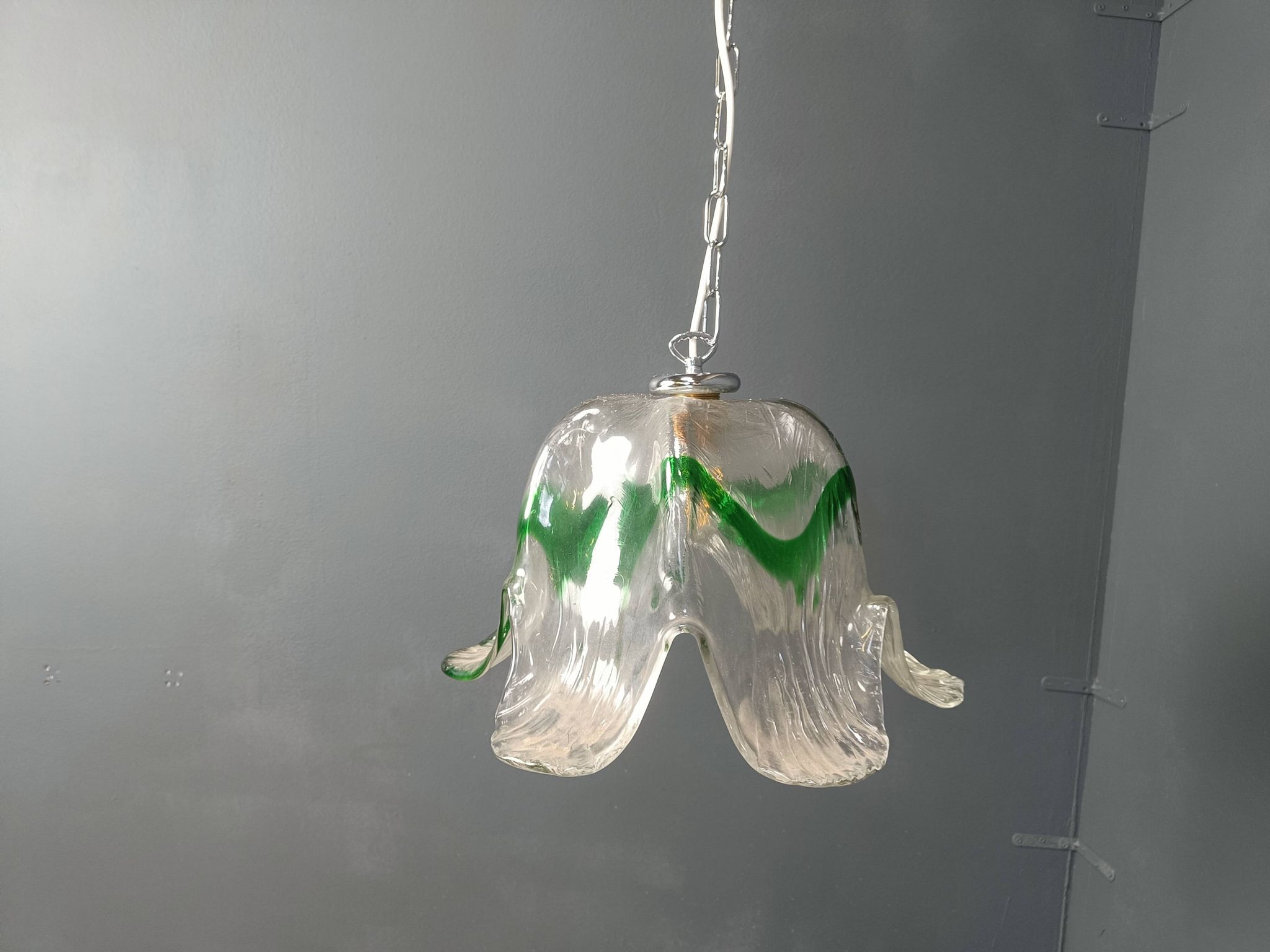 Suspension en verre de Murano, pour Mazzega, années 1960