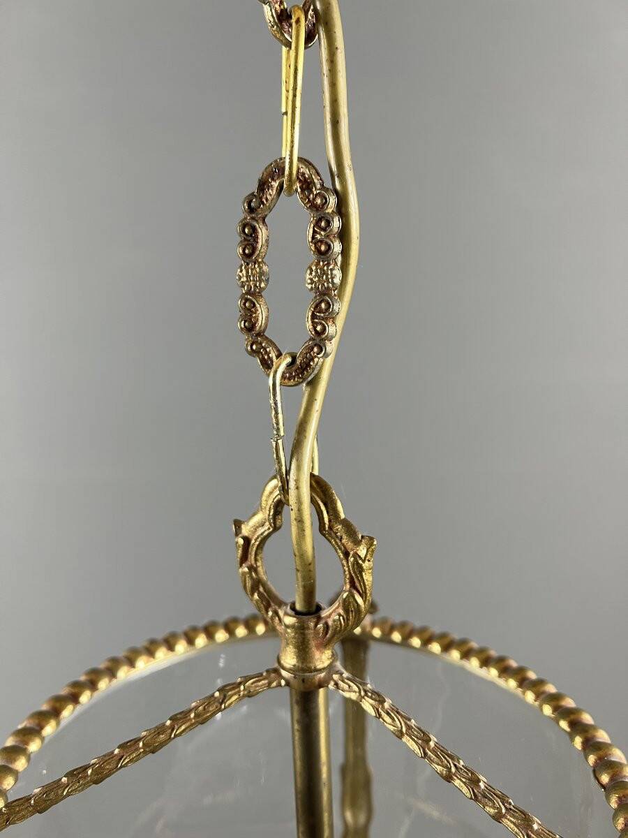 Pair of suspended lanterns in Louis XVI style, 20th Century