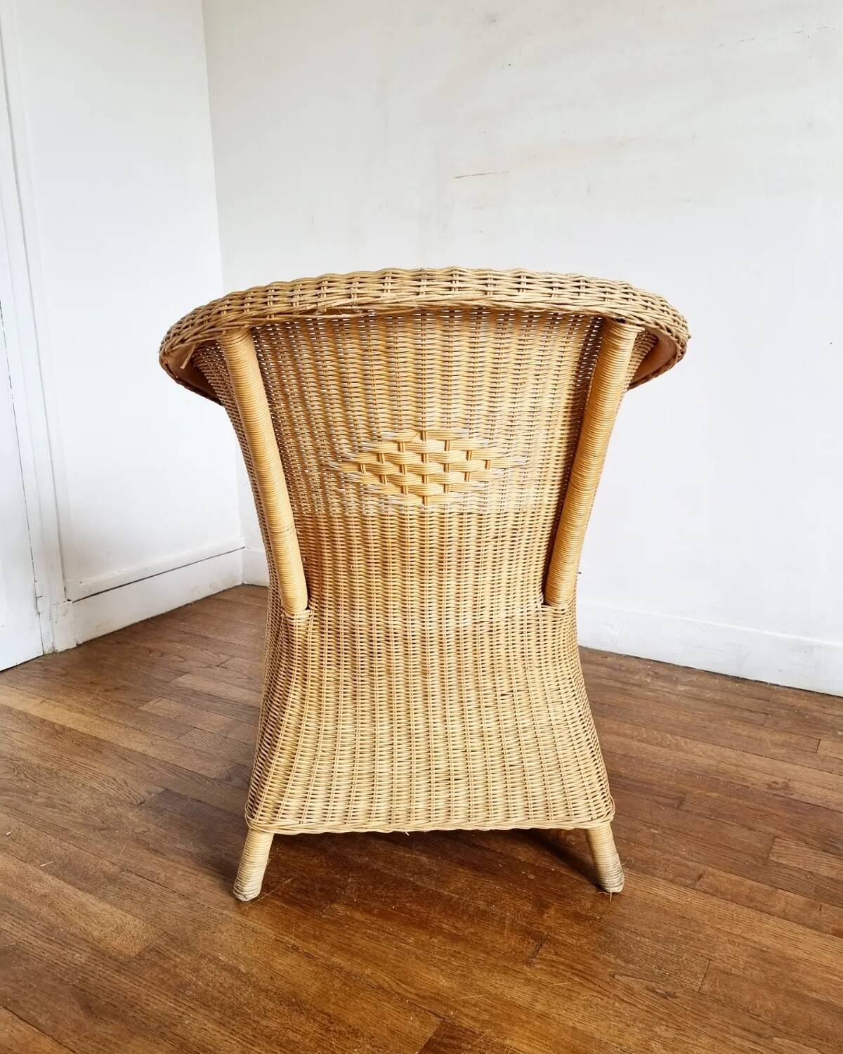 Fauteuil en rotin vintage
