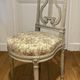 Pair of chairs, lyre back, based on a model by Jacob, Louis XVI style.