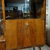 Renewed 1950s art deco showcase, high-legged, retro, vintage