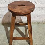 Burmese teak workshop stool