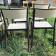 Lot de 10 chaises d'école années 70 blanc