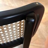 Tabouret Cannage Red Edition noir