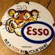 Enamelled plate esso 1957