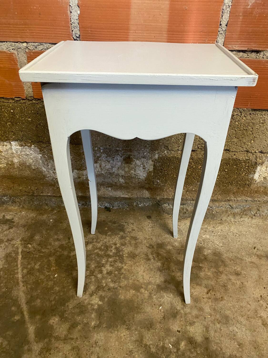 Louis xv style nightstand table wood drawer side vintage