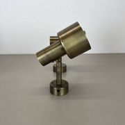 2 of 4 minimalist solid Brass "tube" SPOT Ceiling wall Lights, Italy 1970s