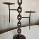 Raw beaten iron candlestick 1970