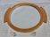 Large round mirror tray, Scandinavian, in blond wood, 60 70
