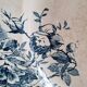 Antique hollow dish / deep plate in earthenware - "Floreal" model