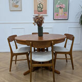 Scandinavian extendable round table