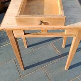 Desk or table in raw wood