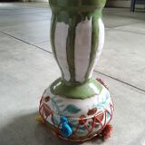 Ethnic vase pompoms