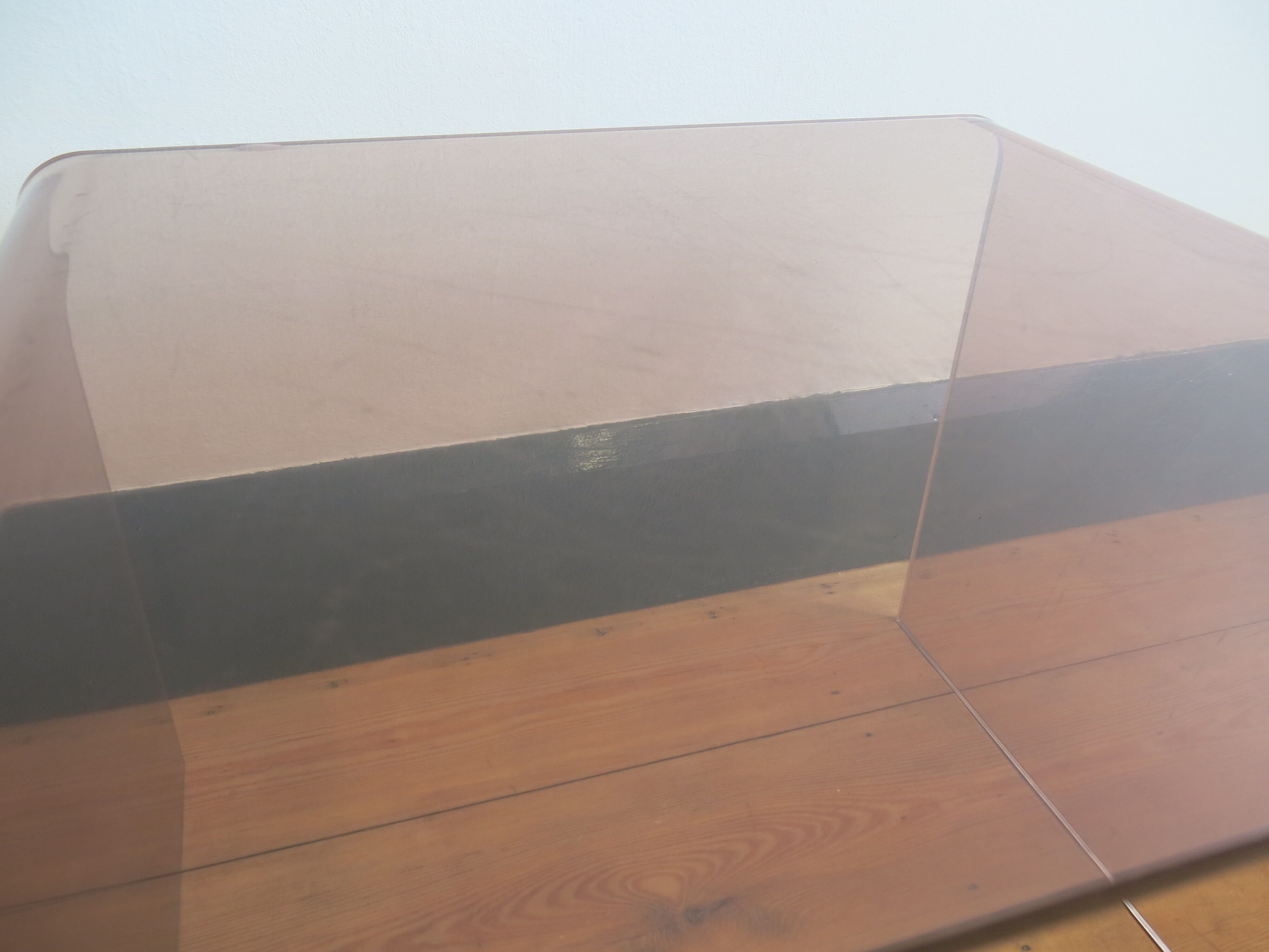 Plexi nesting tables by Michel Dumas