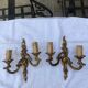 Pair of Louis XV style bronze sconces