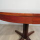 Table ronde en palissandre pied central