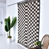 4x7 Checkered Moroccan Vintage Rug 138x208Cm SK 241966