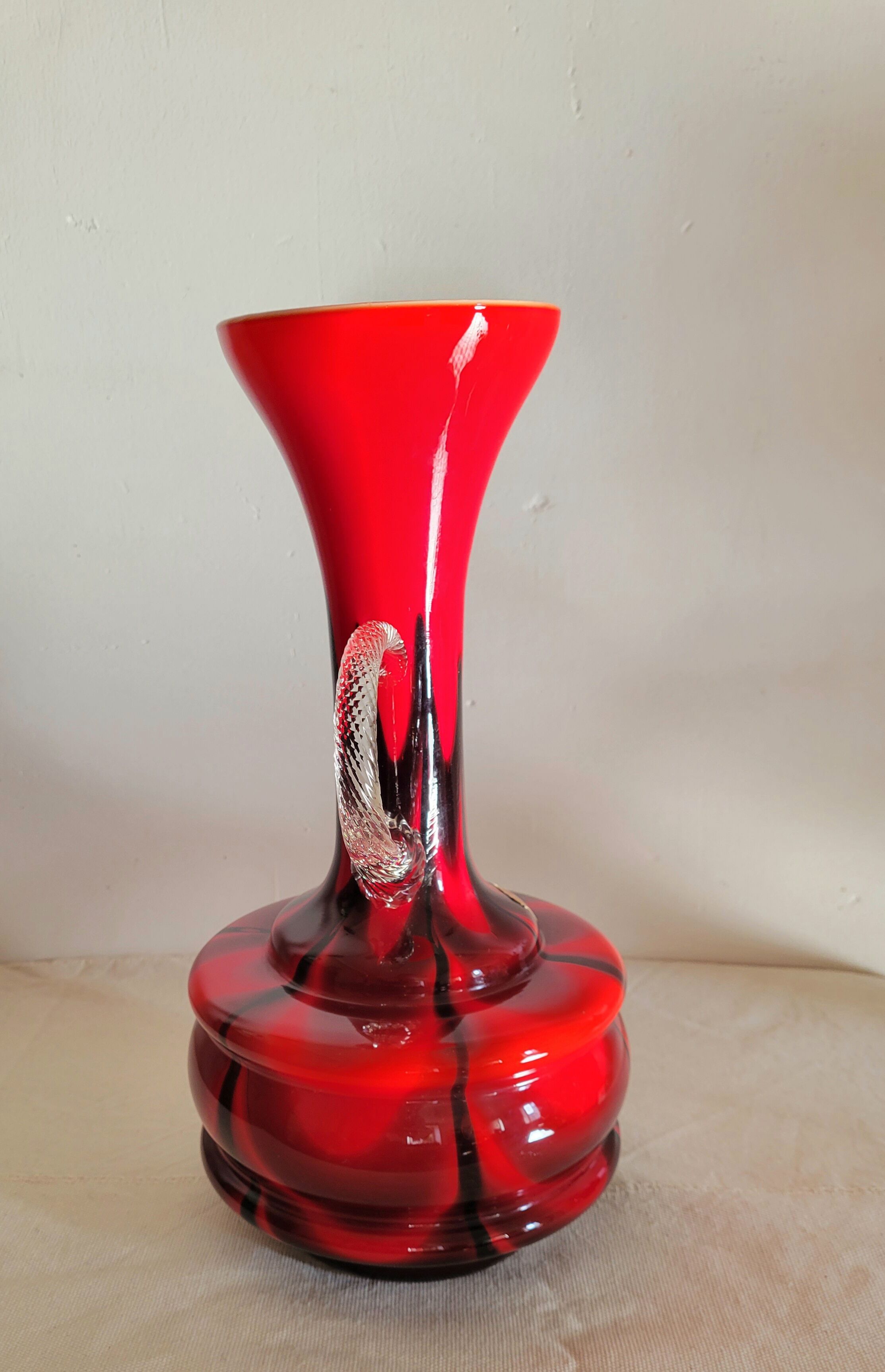 Opaline pitcher Carlo Moretti