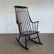 Black Lena Larsson for Nesto rocking chair 1960s