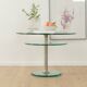 Table d'appoint en verre des années 1980, Peter Draenert