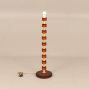 Lamp from Nybro Armaturfabrik Clear moulded glass and brass Signed Sweden 1960