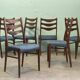 6 Scandinavian chairs in rosewood