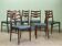 6 Scandinavian chairs in rosewood