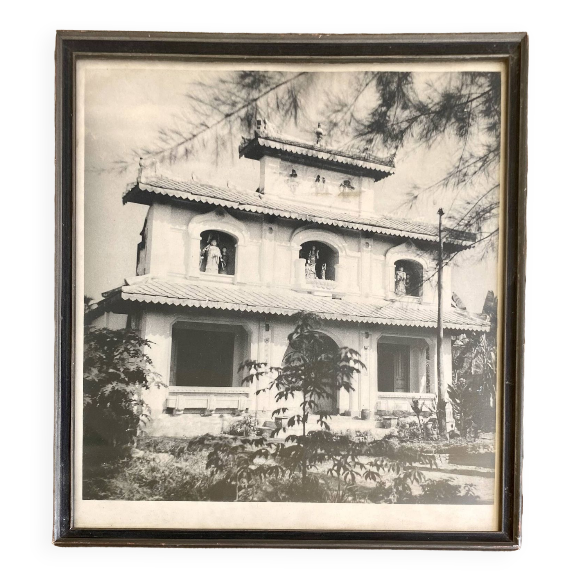 Photo Indochina, glazed wood frame
