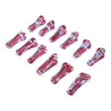 Set of 12 Art Deco crystal knife holders by Christian Eldé