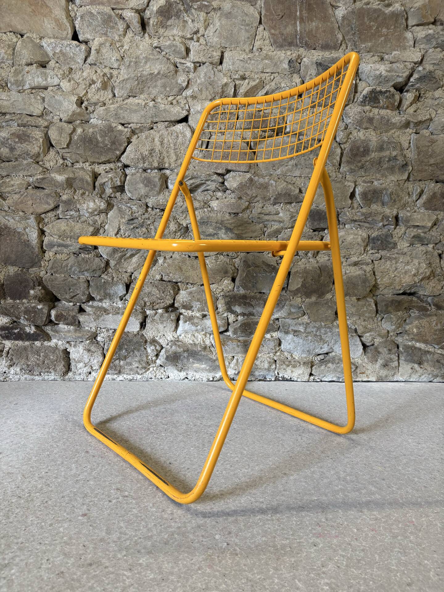 Metal folding chair Ted Net by N. Gammelgaard for IKEA, 1980