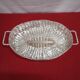 Large silver metal basket signed Christian Dior