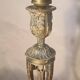 19th century chiseled bronze lamp