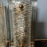 Pukeberg Wall Lamps – Pair Scandinavian Glass Sconces 1960s