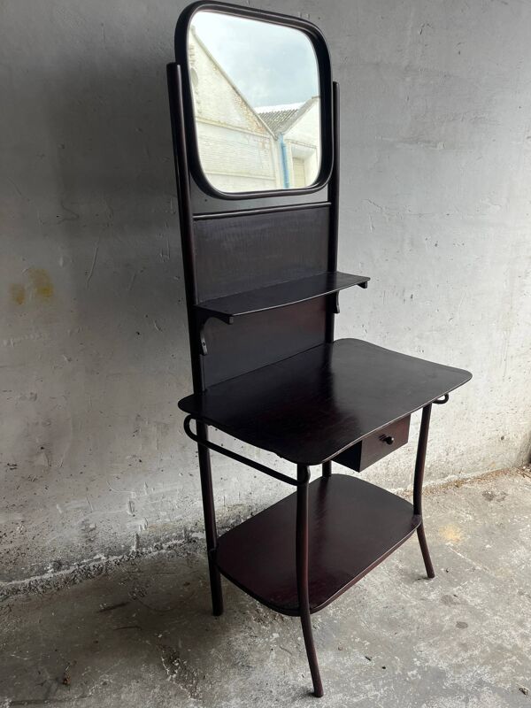 Coiffeuse ancienne Art déco avec miroir, années 1930