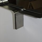 Rectangular brushed steel mirror by Xavier Feal, 1970